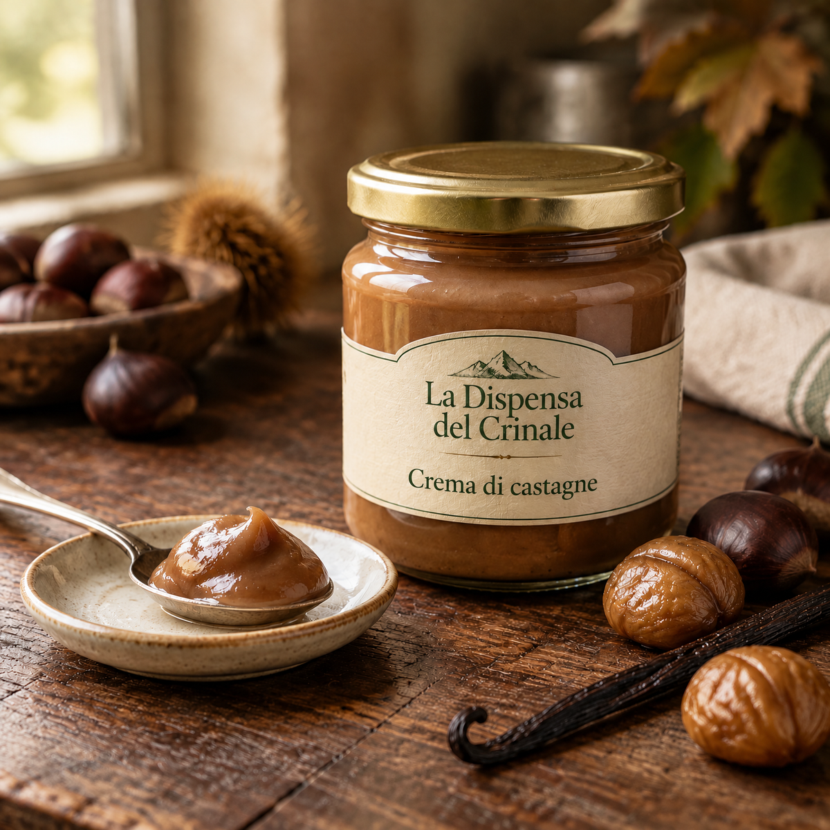 Crema di castagne La Dispensa del Crinale con castagne e vaniglia